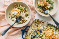 Cremige Thunfisch-Erbsen-Auflauf
