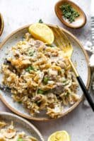 Gourmet Thunfisch- und Wildpilzauflauf