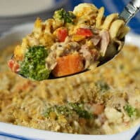 Thunfisch-Auflauf mit Brokkoli und Blumenkohl