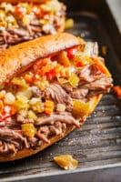 Langsam gekochter Pepperoncini Italian Beef Roast