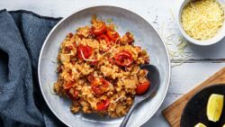 Bacon & Tomaten-Risotto
