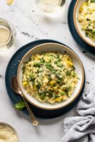Pikantes Spargel-Zitronen-Risotto