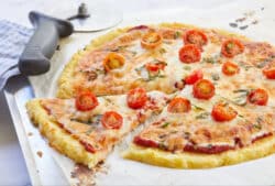 Blumenkohl-Pizzaboden