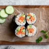 Selbstgemachtes Lachs Sushi Rezept