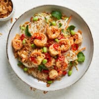 Miso-Ingwer-Garnelen-Nudelschüssel