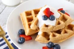 Leckere Joghurt-Vanille-Waffeln