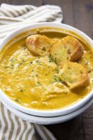 Kürbis-Kartoffelcremesuppe