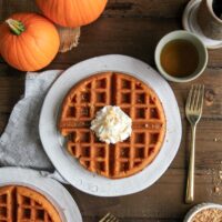 Kürbiswaffeln mit Apfelweinsirup