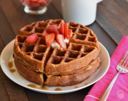 Gewürzte Süßkartoffelwaffeln