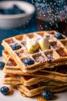 Vegane Hafermehl-Waffeln