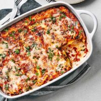 Zucchini-Ziegenkäse-Lasagne