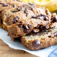 Schokoladenstückchen-Bananenbrot