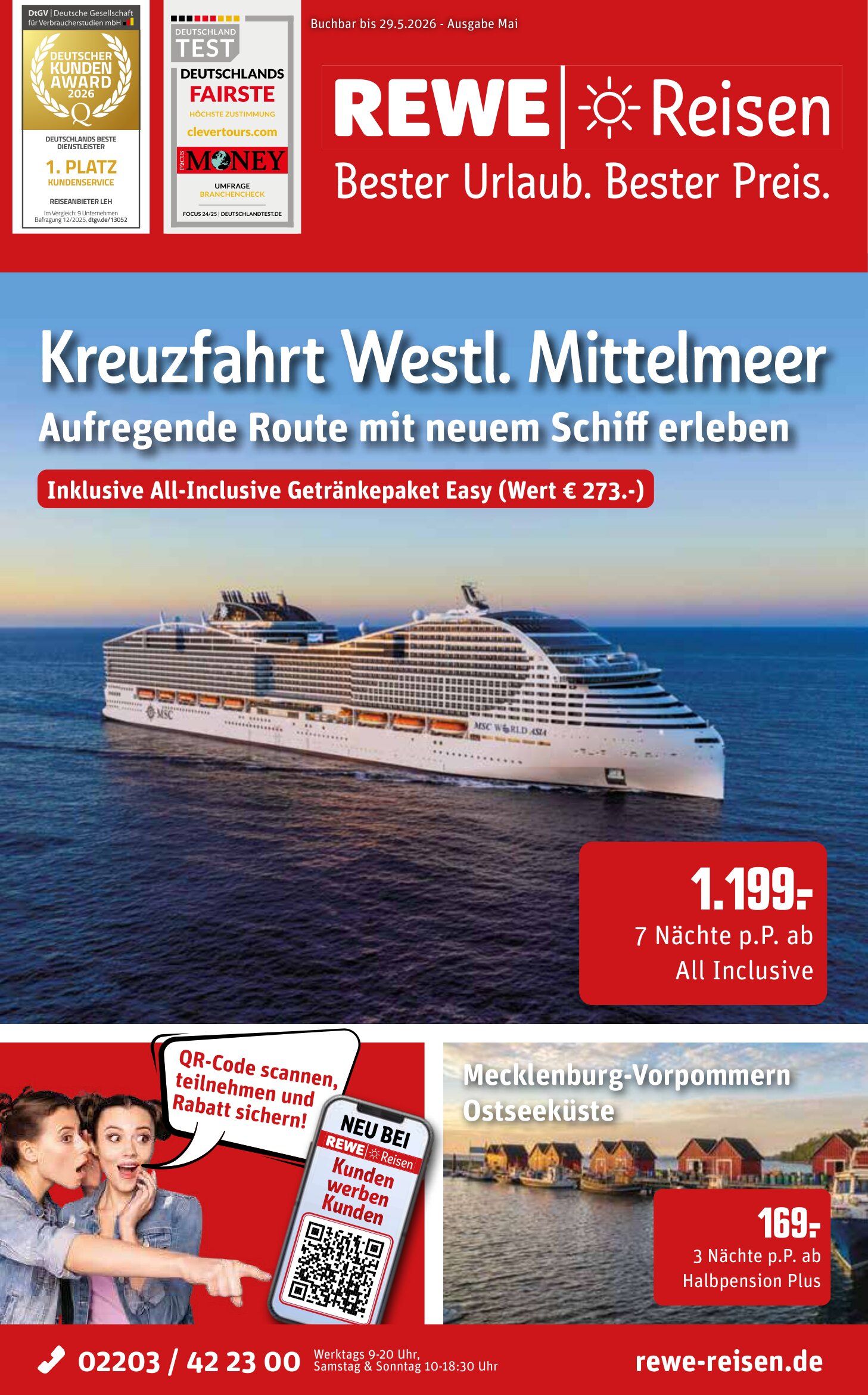 Rewe Reisen Prospekt