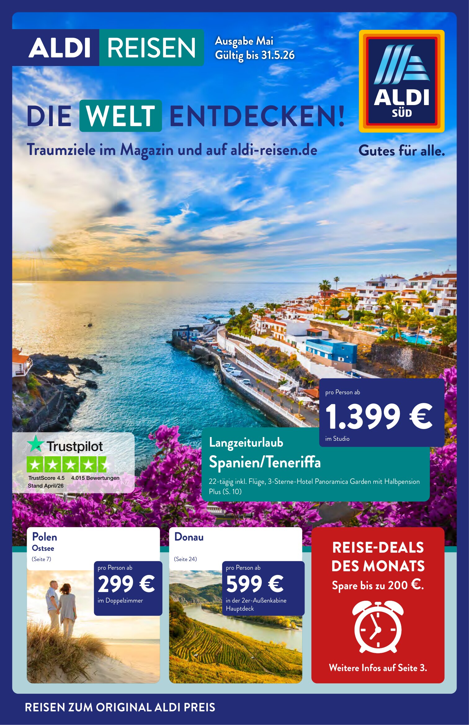 Aldi SÜD Reisen Prospekt