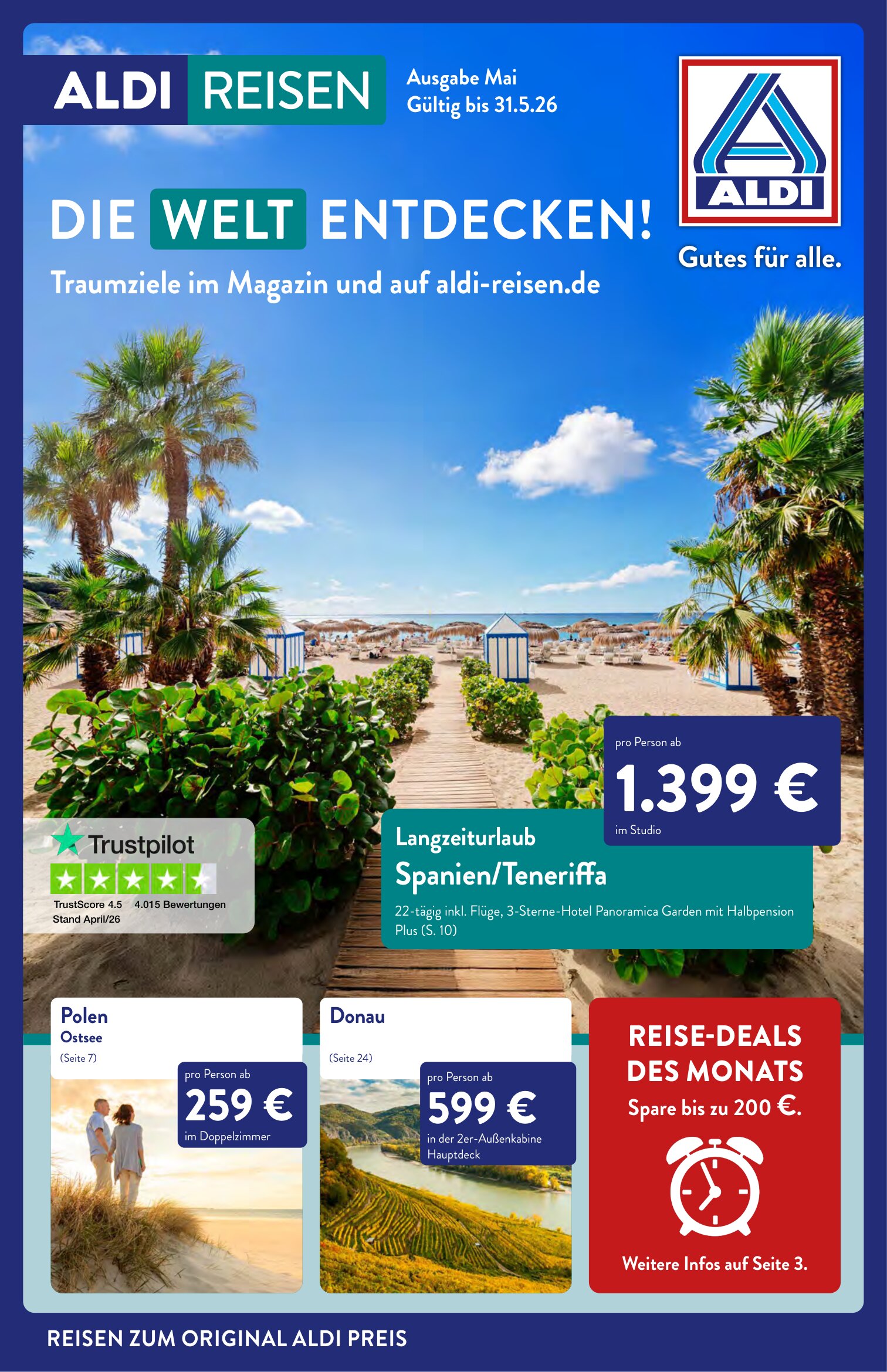 Aldi Nord Reisen Prospekt