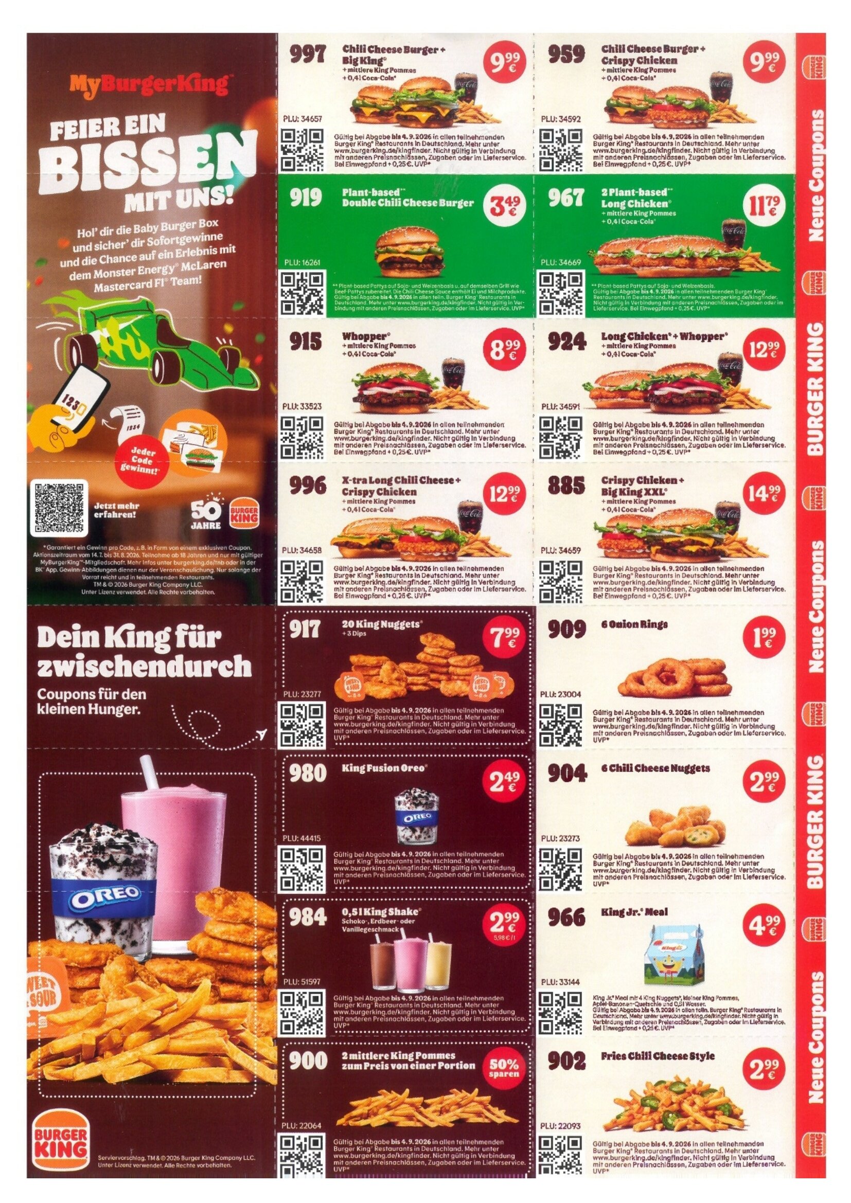 Burger King Gutscheine