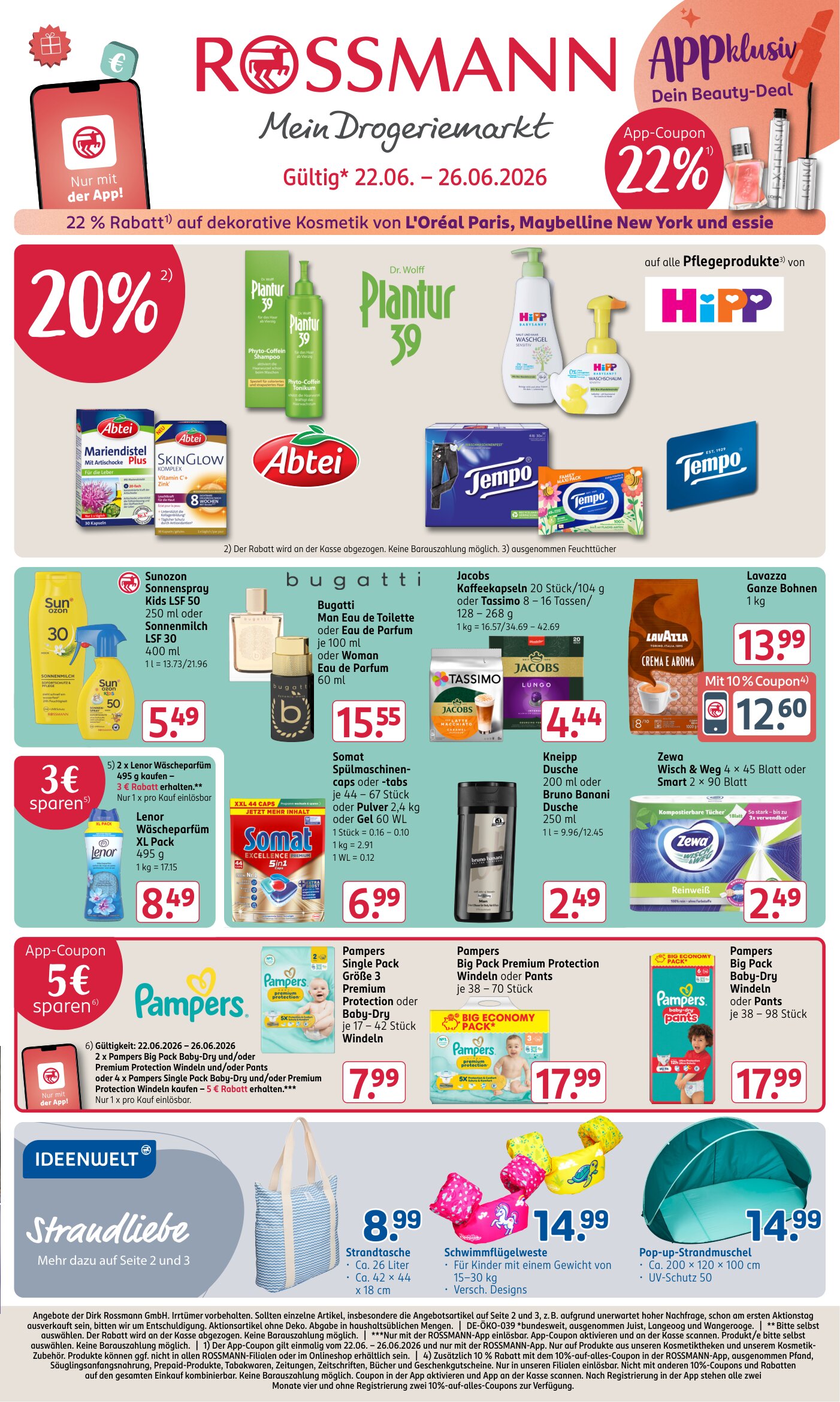 Rossmann angebote 22.06.2026