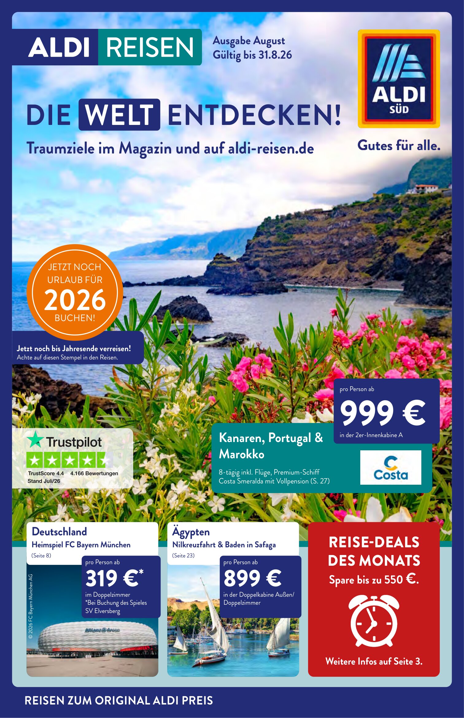 Aldi SÜD Reisen Prospekt