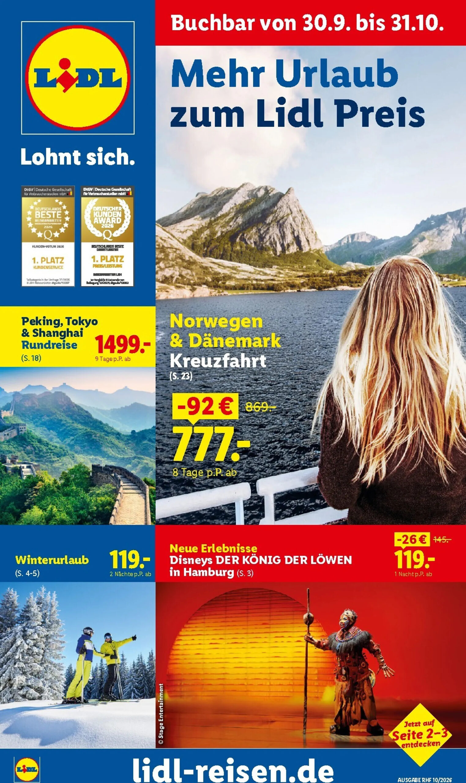 Lidl Reisen Prospekt