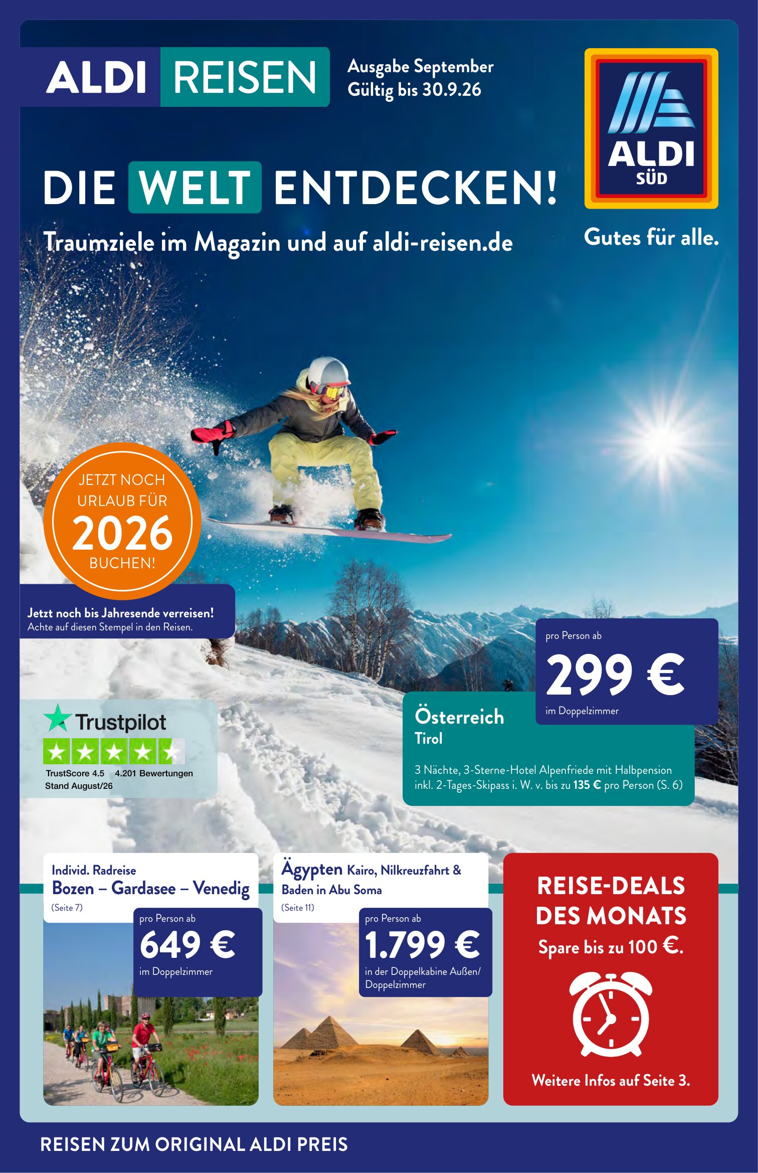 Aldi SÜD Reisen Prospekt