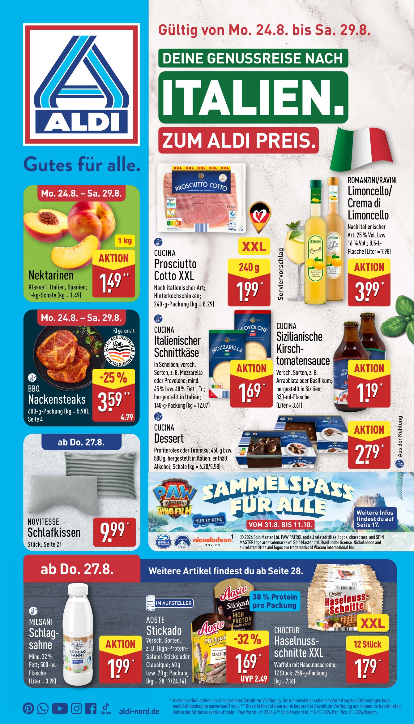Aldi Nord angebote 24.08.2026