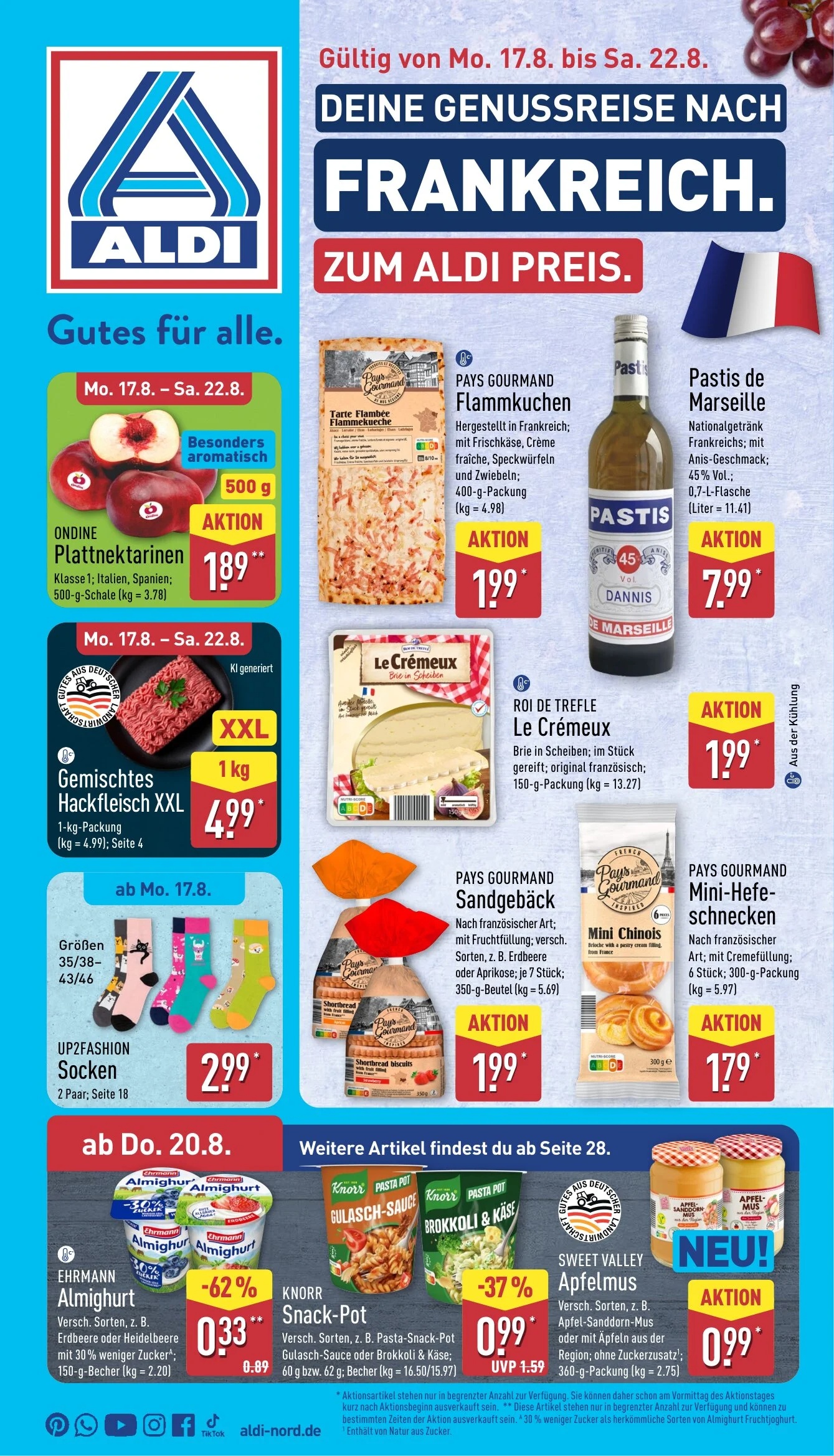 ALDI Nord angebote 17.08.2026