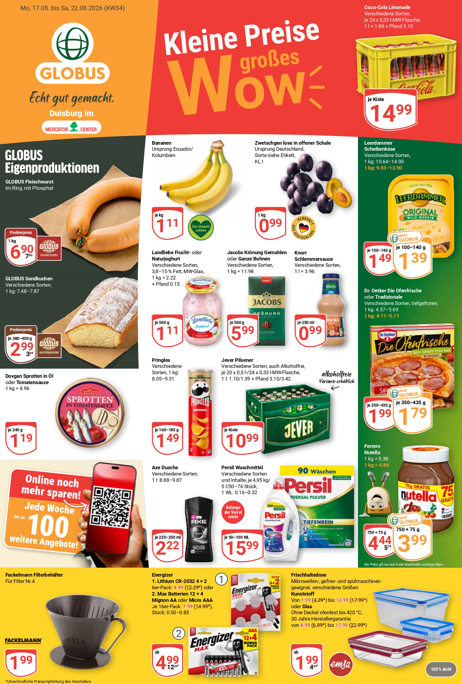 Globus Baumarkt angebote 17.08.2026