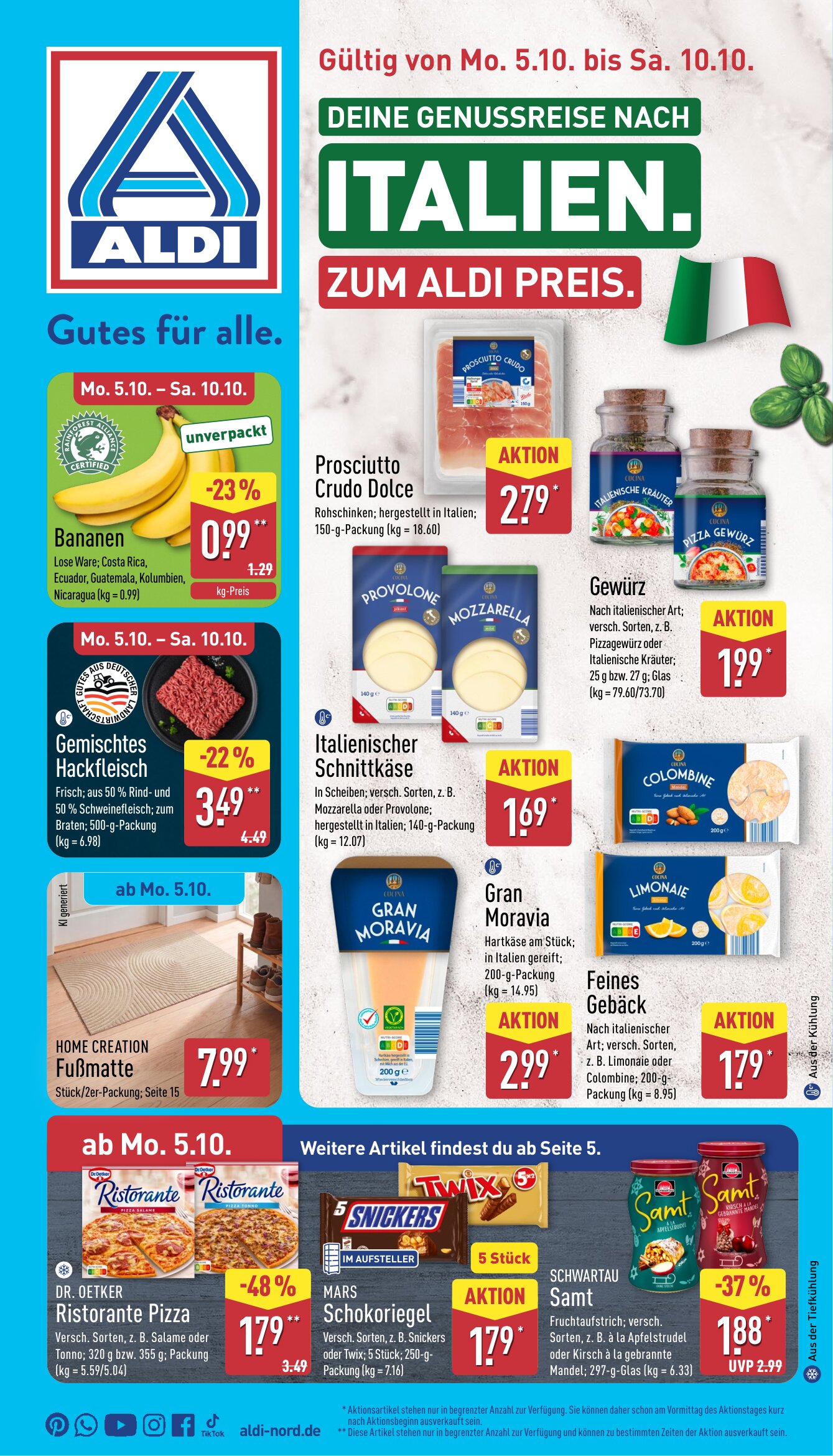 Aldi Nord angebote 05.10.2026