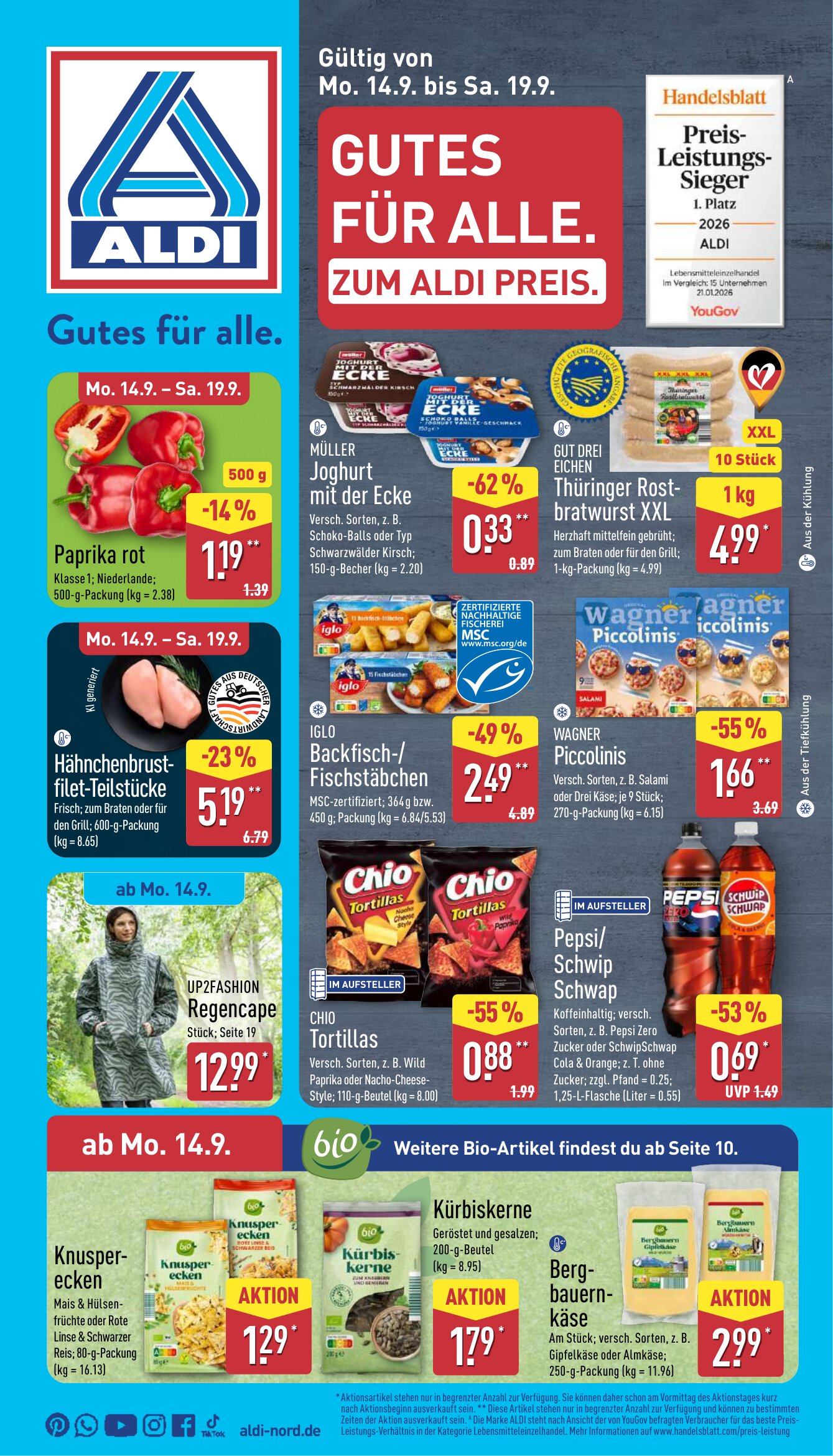 ALDI Nord angebote 14.09.2026