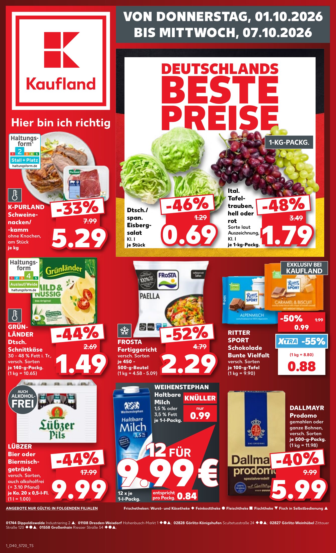 Kaufland angebote 01.10.2026